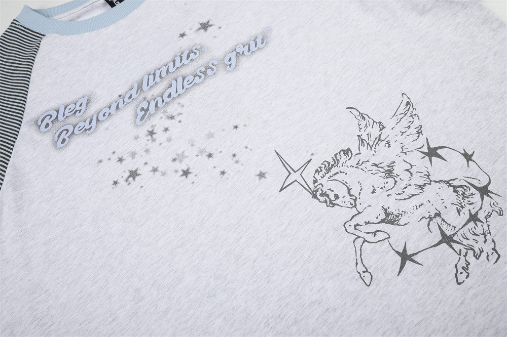 Winged Creature Graphic Long Sleeve Tee