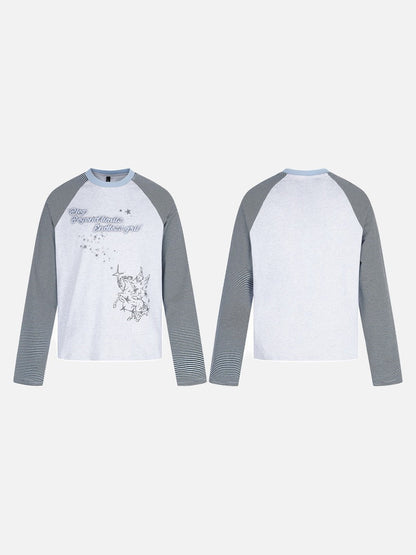 Winged Creature Graphic Long Sleeve Tee