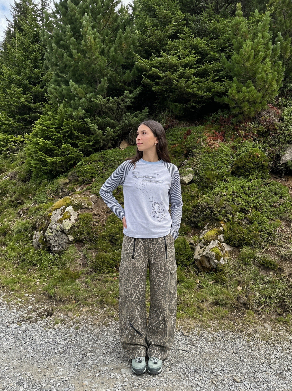 Winged Creature Graphic Long Sleeve Tee
