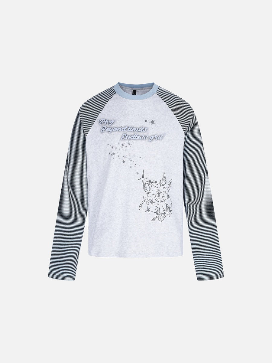 Winged Creature Graphic Long Sleeve Tee