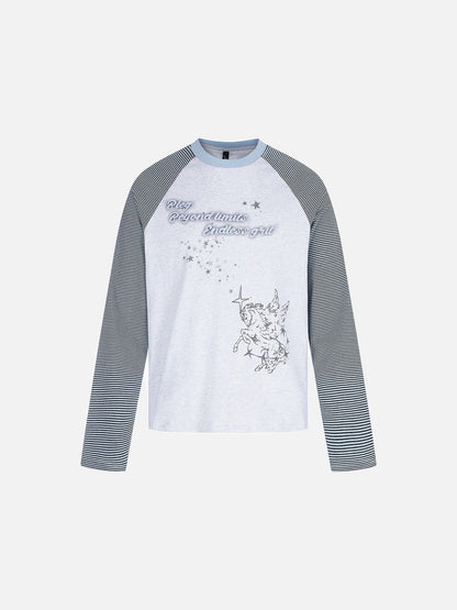 Winged Creature Graphic Long Sleeve Tee