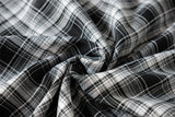 Winged Plaid Oversized Black Shirt