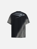 DAXUEN Oversized crew neck t-shirt with wing graphics