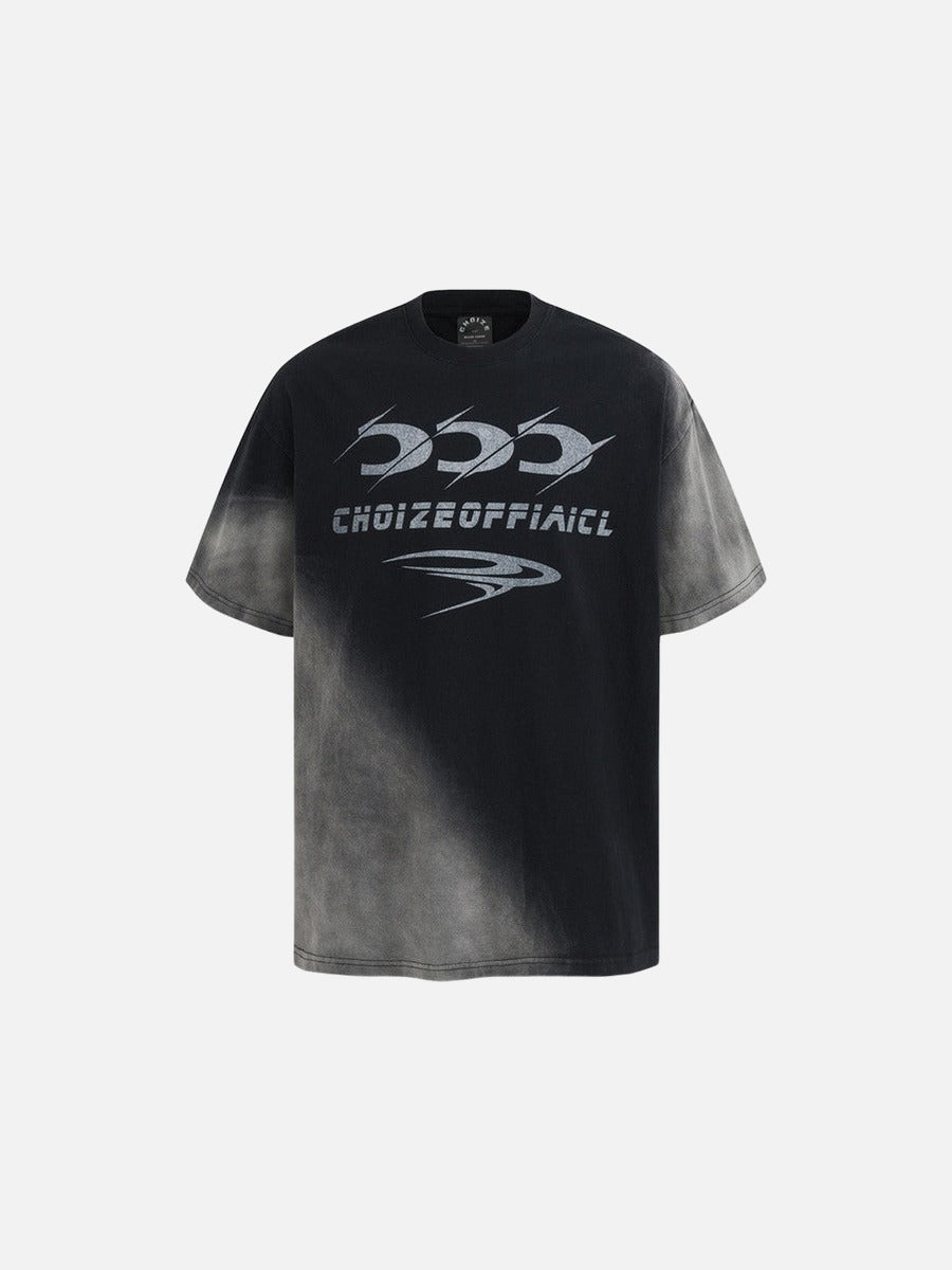 DAXUEN Oversized crew neck t-shirt with wing graphics