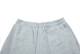 DAXUEN grey wide-leg sweatpants with winged horse and cross graphics