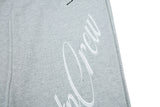 DAXUEN grey wide-leg sweatpants with winged horse and cross graphics