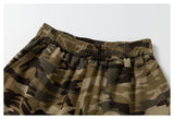 DAXUEN woodland camouflage wide-leg cargo pants
