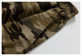 DAXUEN woodland camouflage wide-leg cargo pants