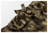 DAXUEN woodland camouflage wide-leg cargo pants