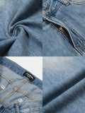 DAXUEN light blue faded wide-leg denim jeans