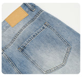 DAXUEN light blue faded wide-leg denim jeans