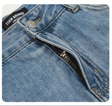 DAXUEN light blue faded wide-leg denim jeans