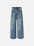 Worn-In Vintage Blue Baggy Denim Pants
