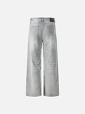 DAXUEN Wide-leg jeans in light washed grey denim