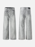 DAXUEN Wide-leg jeans in light washed grey denim