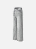 DAXUEN Wide-leg jeans in light washed grey denim