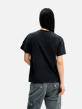 DAXUEN black yellow crescent moon graphic t-shirt