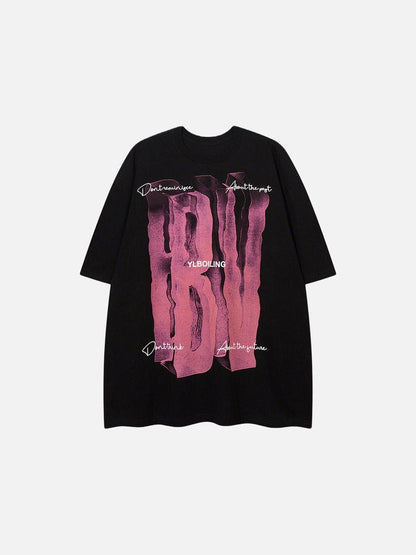DAXUEN Loose-fitting crew neck t-shirt with graphic