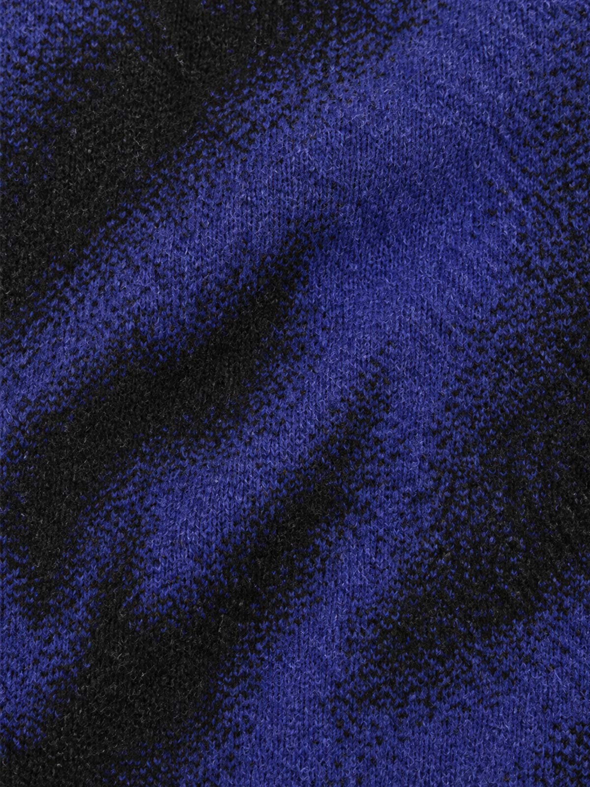 Abstract Spray Graphic Jacquard Knit Polo Sweater; Purple / S, Purple / M, Purple / L, Purple / XL, Purple / 2XL