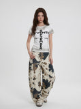 Distressed Graphic Short-Sleeved T-Shirt
