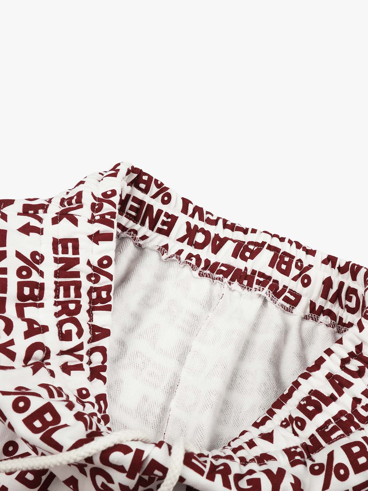 All-Over Letter Graphic Sweatpants; Red / S, Red / M, Red / L, Red / XL