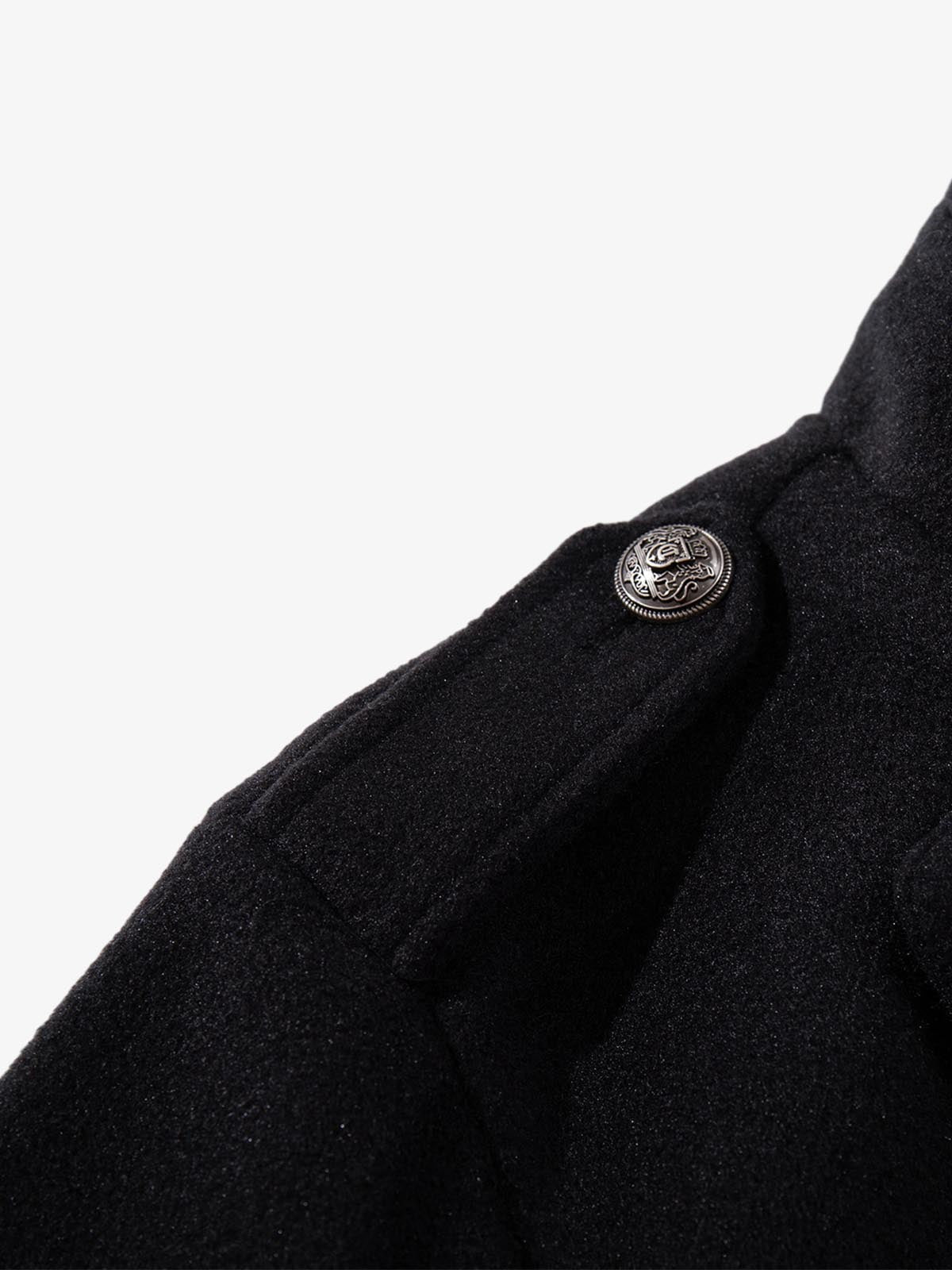 Structural Metal Buckle Jacket; Black / M, Black / L, Black / XL, Black / 2XL