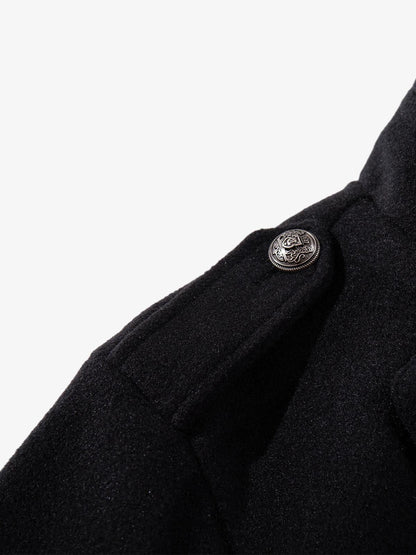 Structural Metal Buckle Jacket; Black / M, Black / L, Black / XL, Black / 2XL