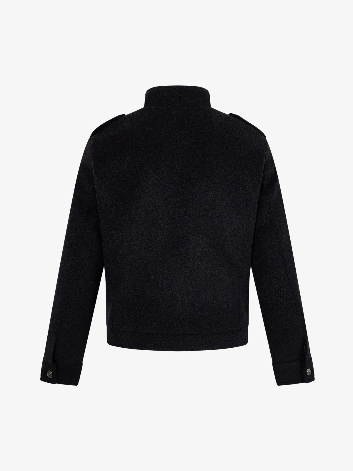 Structural Metal Buckle Jacket; Black / M, Black / L, Black / XL, Black / 2XL