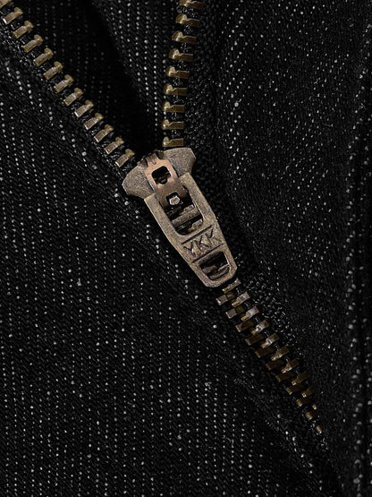 Vintage Eyelet Chain Baggy Jeans; Black / S, Black / M, Black / L, Black / XL, Black / 2XL