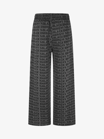 All-Over Letter Graphic Sweatpants; Black / S, Black / M, Black / L, Black / XL