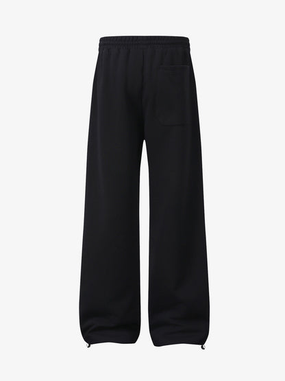 Crest & Sword Graphic Side Stripe Sweatpants; Black / L, Black / XL, Black / 2XL