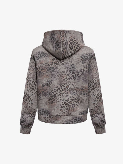 Leopard Script Graphic Sweatshirt; Leopard / M, Leopard / L, Leopard / XL