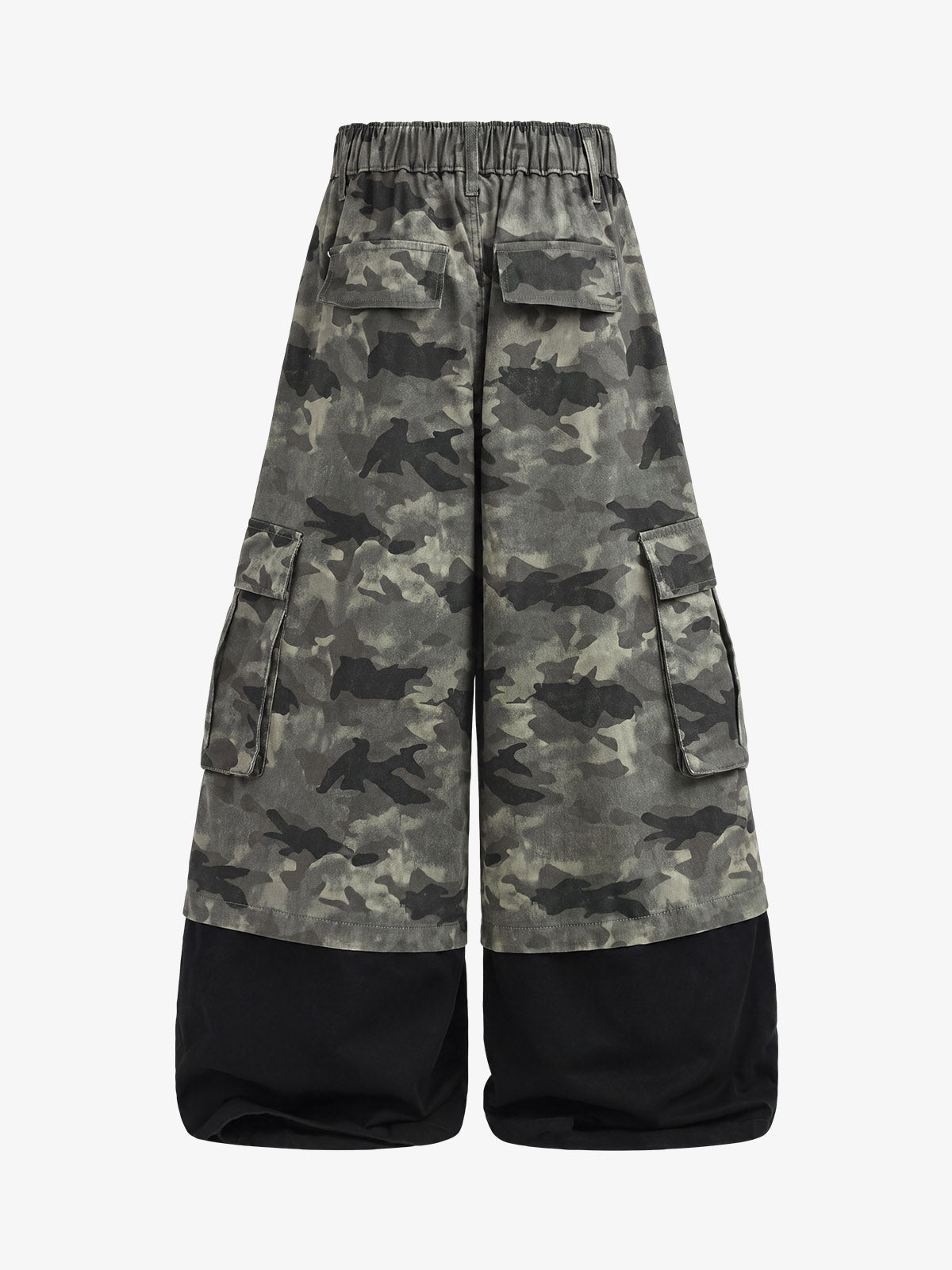 Camo Patchwork Multi-Pocket Cargo Pants; Classic Camouflage / S, Classic Camouflage / M, Classic Camouflage / L, Classic Camouflage / XL