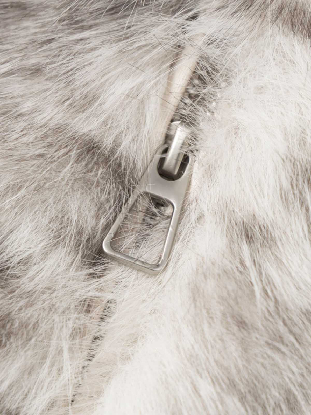 Leopard Faux-Fur Coat; Gray / S, Gray / M, Gray / L, Gray / XL