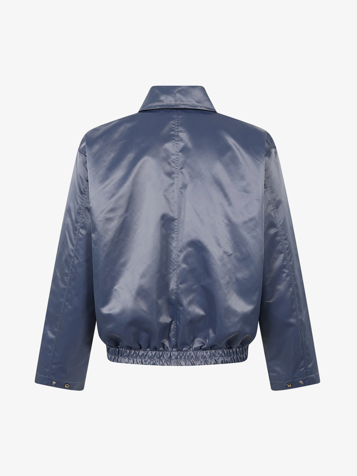 Street Badge Embroidered Lapel Jacket; Gray Blue / M, Gray Blue / L, Gray Blue / XL