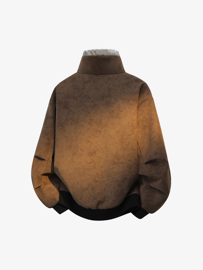 Faux-Fur Collar Padded Jacket; Coffee / M, Coffee / L, Coffee / XL, Coffee / 2XL