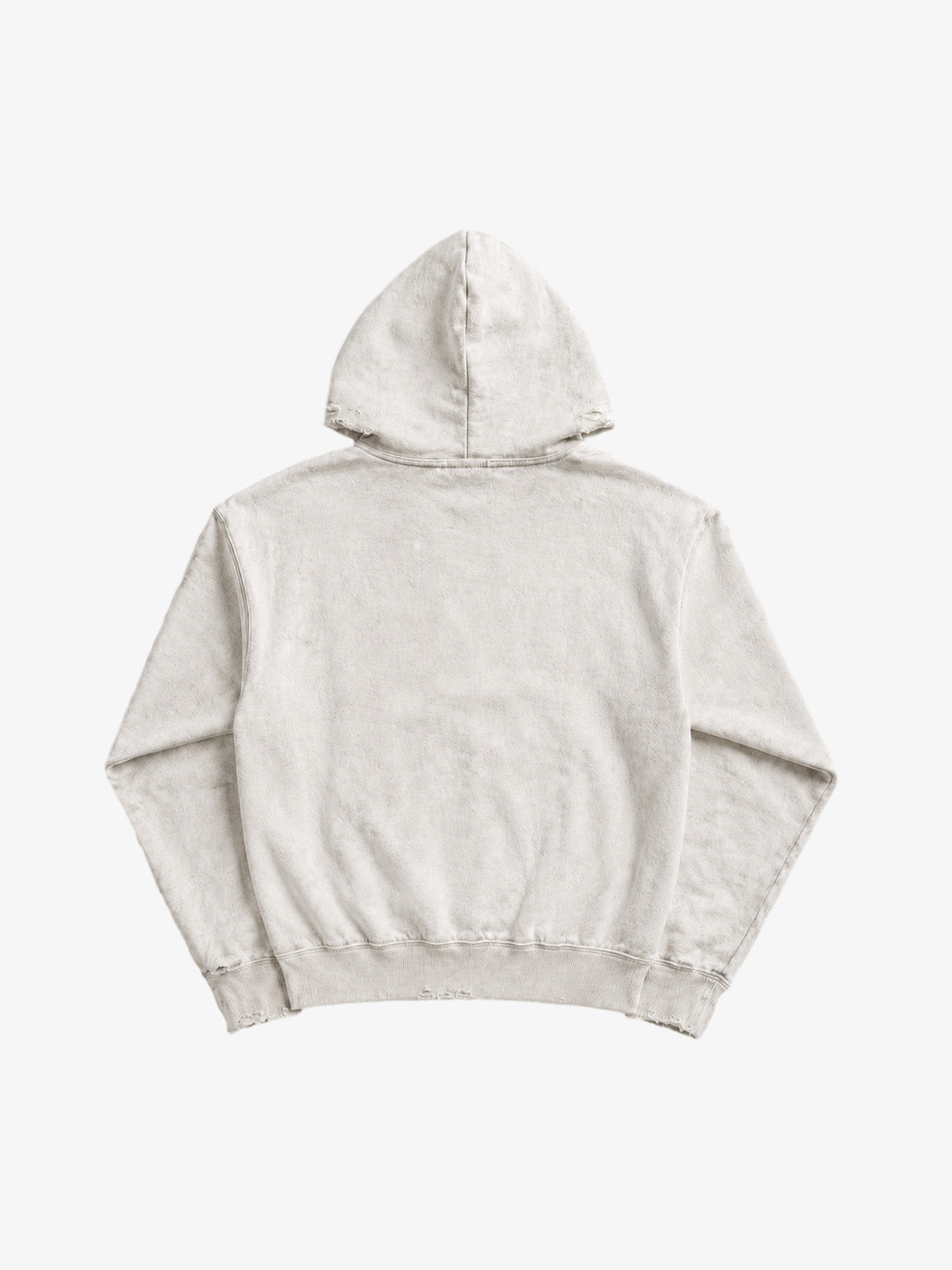 Cropped Flag Zip Hoodie; Terry Wash White / M, Terry Wash White / L, Terry Wash White / XL, Terry Wash White / 2XL