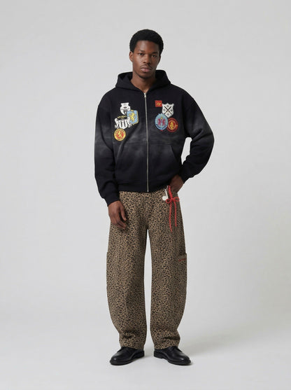Faded Graphic Oversized Hoodie