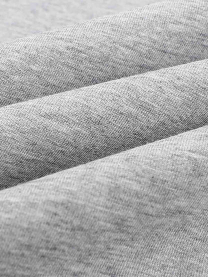 Decorative Rope Detail Wide Leg Sweatpants; Gray / S, Gray / M, Gray / L, Gray / XL