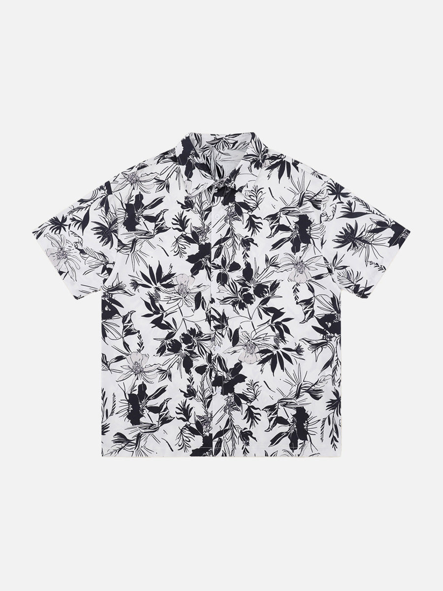 Floral Print Short-Sleeve Shirt