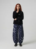 Starry Wide-Leg Sweatpants