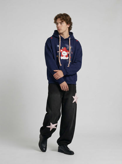 Loose-Fitting Balloon Sweatpants