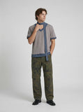 Checkered Mock Scarf T-Shirt