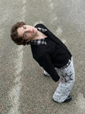 Starry Wide-Leg Sweatpants