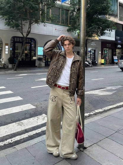 Bold Lettered Wide-Leg Culottes