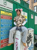 Playful Camouflage Hooded Jacket