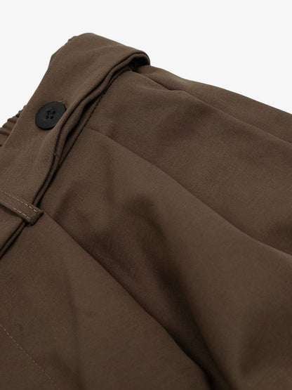 Pleated Belted Machete Track Pants; Coffee / S, Coffee / M, Coffee / L, Coffee / XL, Coffee / 2XL, Coffee / 3XL