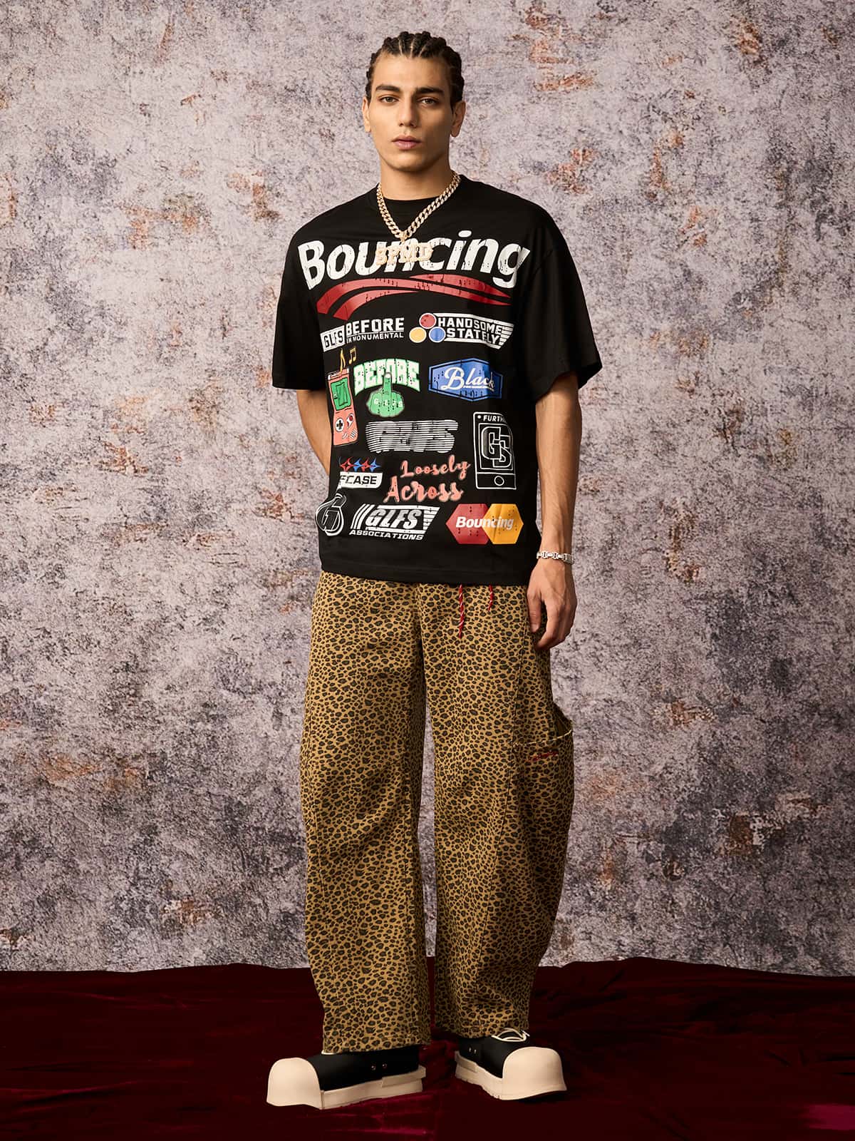 Cheetah Print Barrel Pants - 2416; Leopard / S, Leopard / M, Leopard / L, Leopard / XL, Leopard / 2XL