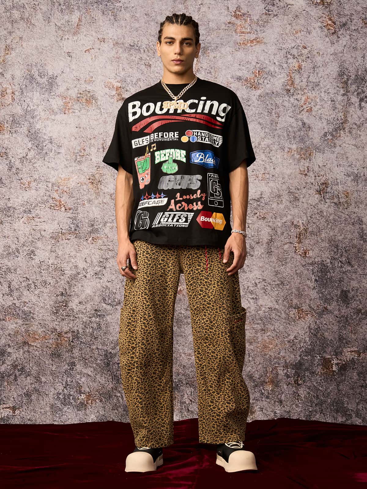 Cheetah Print Barrel Pants - 2416; Leopard / S, Leopard / M, Leopard / L, Leopard / XL, Leopard / 2XL