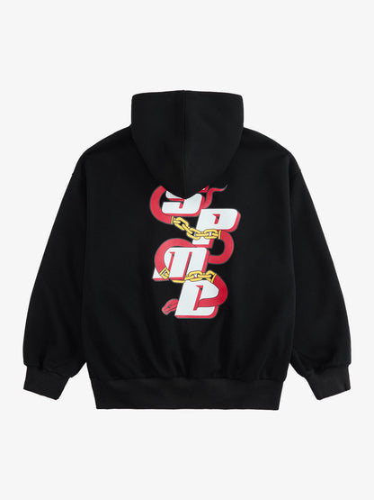 Original Embroidered Zip Up Hoodie; Black / M, Black / L, Black / XL, Black / 2XL